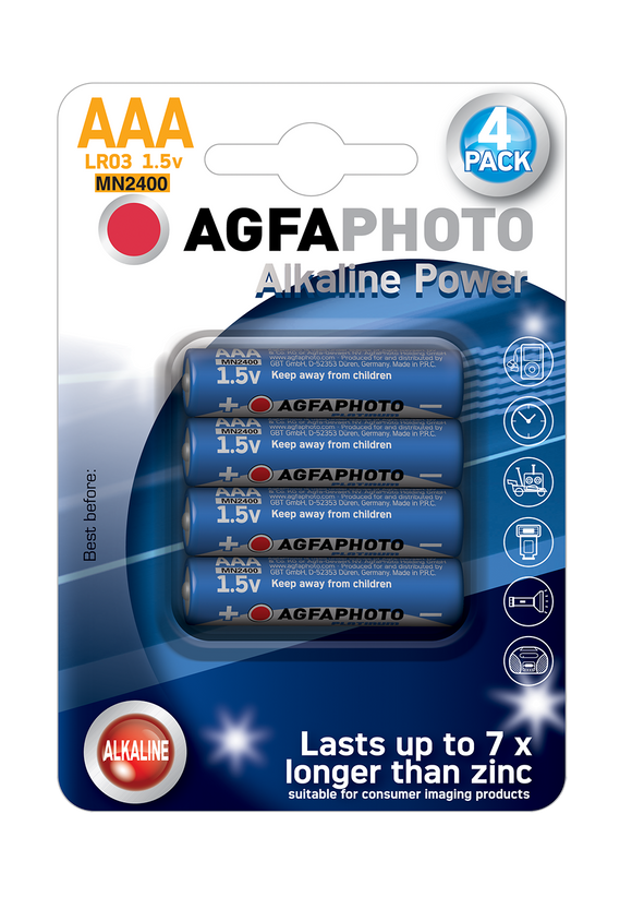 Μπαταρία Agfa Photo HQ Alkaline AAA ( LR03 ) 4τμχ