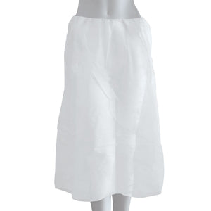 Εξεταστική Φούστα - Μπλούζα Στράπλες Non Woven Λευκό 10τμχ