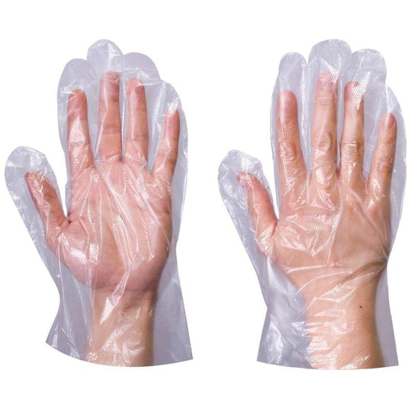 Γάντια μιας Χρήσης (HDPE) Σαγρέ 100τεμ