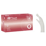 Γάντια Soft Touch Λάτεξ Λευκό Χωρίς Πούδρα 100τμχ