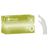 Γάντια Soft Touch Λάτεξ Λευκό Με Πούδρα 100τμχ